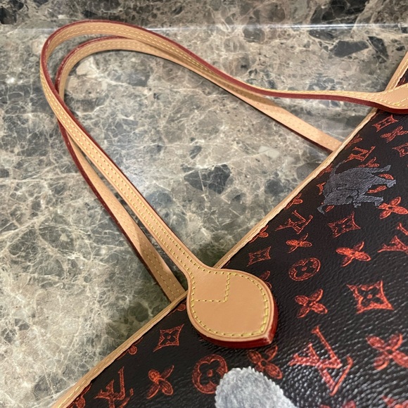 Authentic Louis Vuitton Neverfull MM Catogram with pouch and micro boite… SOLD - Picture 6 of 16